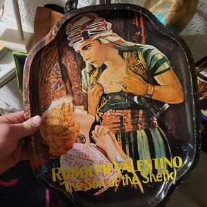 Vintage Rudolph Valentino Decorative Tray